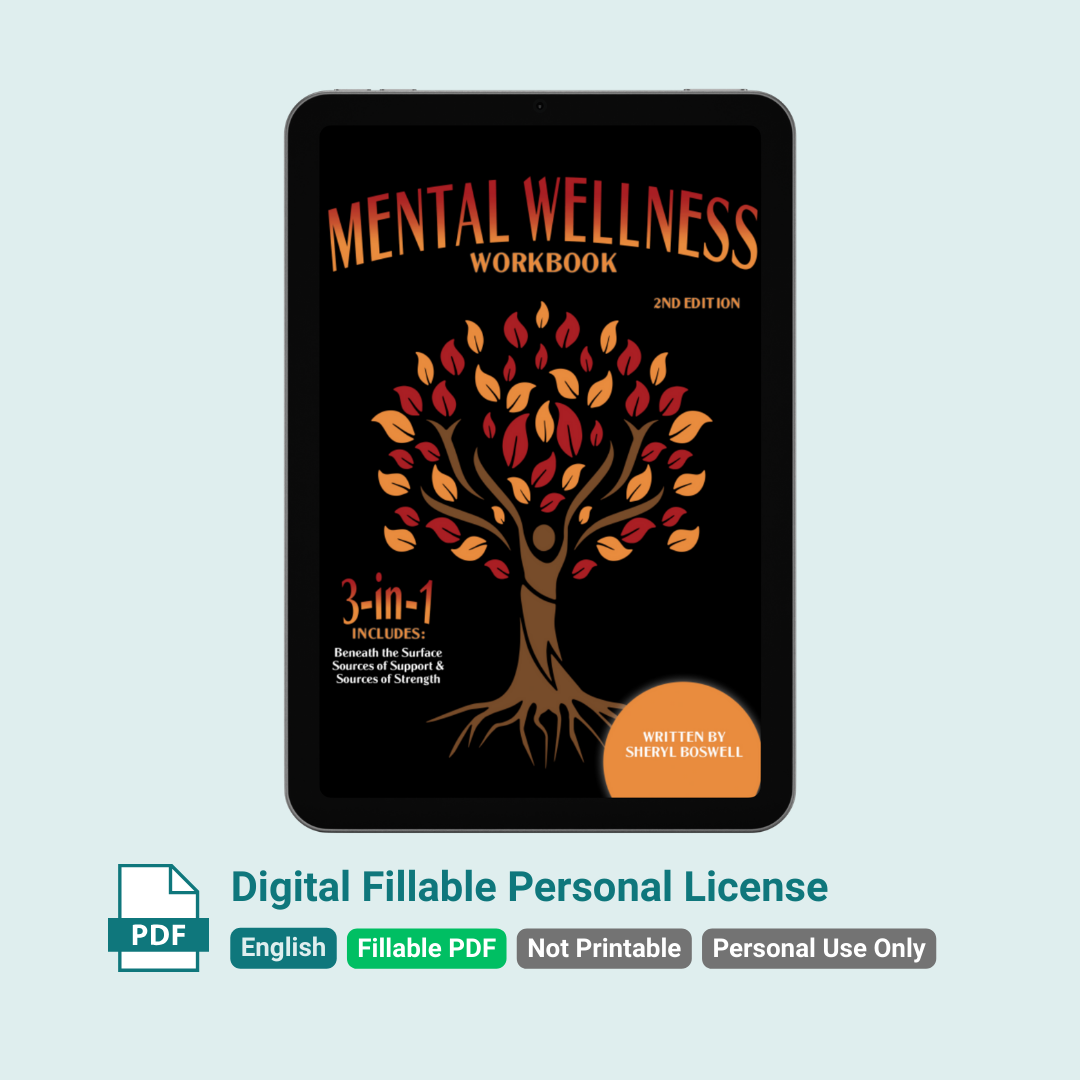 Mental Wellness Workbook (2nd Edition, Digital Fillable) - Personal License