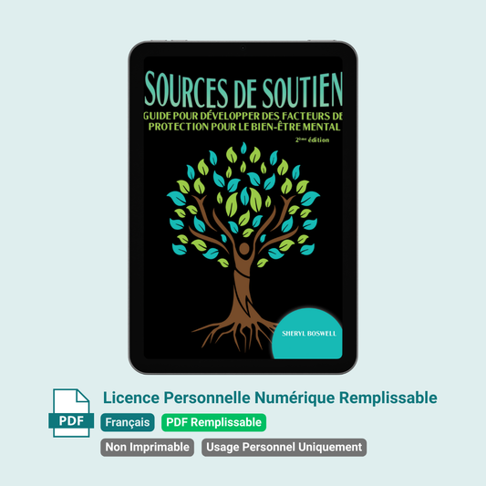 Sources de Soutien: Guide pour développer des facteurs de protection pour le bien-être mental, 2ème édition - Licence monoposte