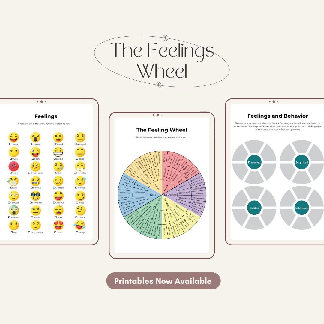 The Feelings Wheel - Printable Digital Booklet