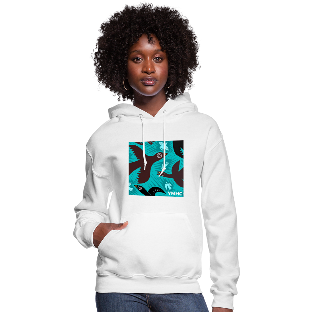 YMHC Birds Women's Hoodie - white