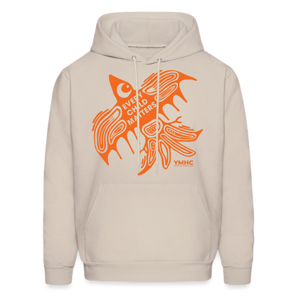 Men's Hoodie - Every Child Matters Orange Bird - Sand