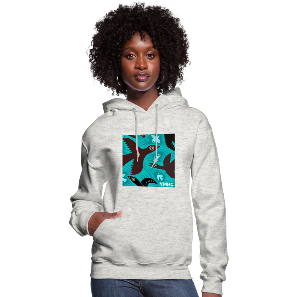 YMHC Birds Women's Hoodie - heather oatmeal