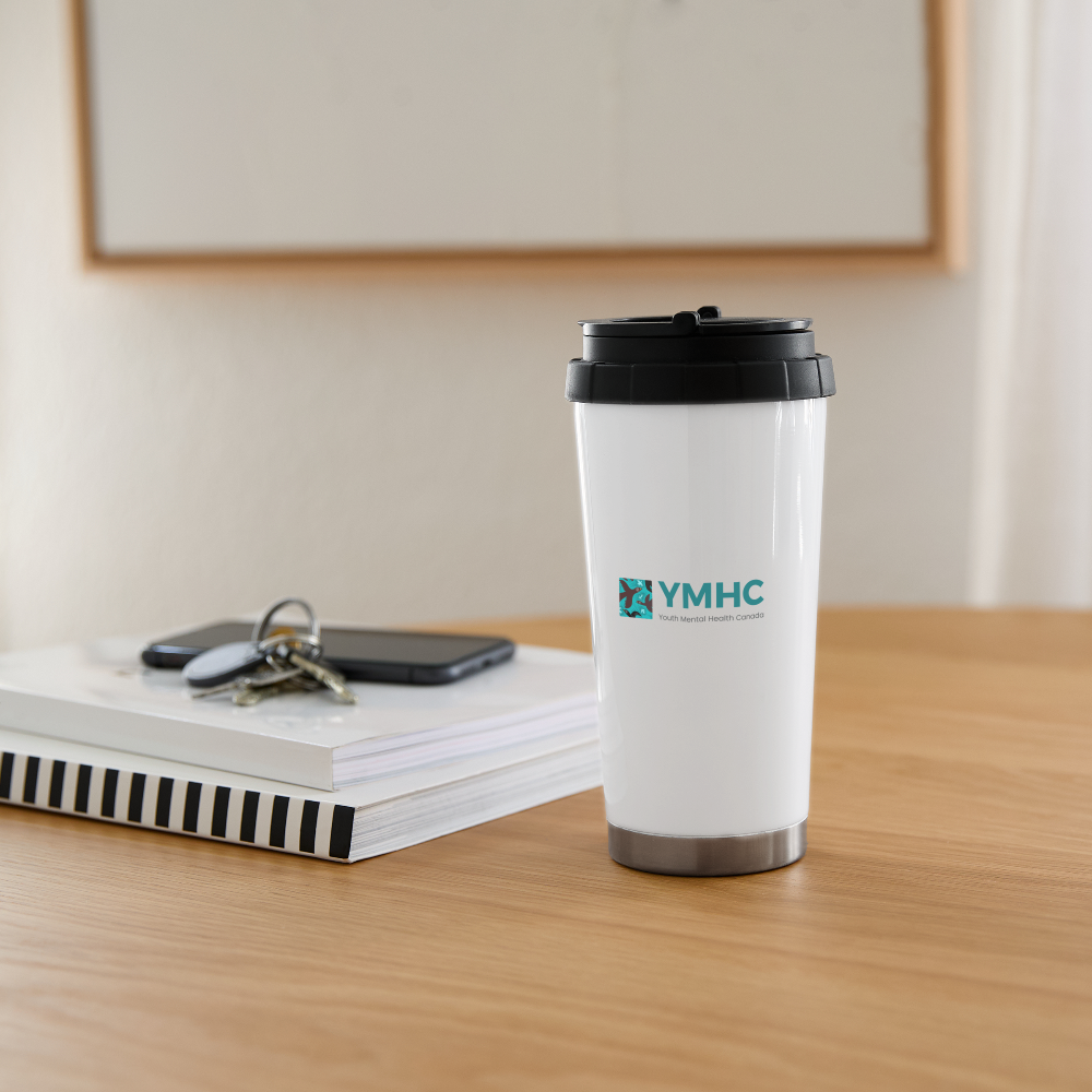 YMHC 16 oz Travel Mug - white