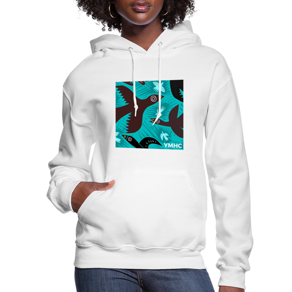 YMHC Birds Women's Hoodie - white