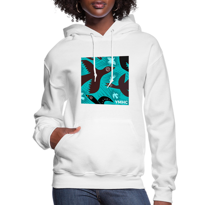 YMHC Birds Women's Hoodie - white