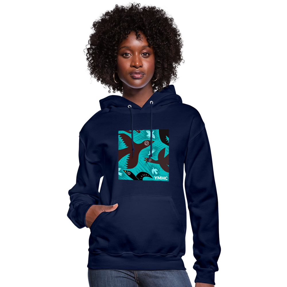 YMHC Birds Women's Hoodie - navy