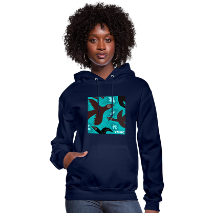 YMHC Birds Women's Hoodie - navy