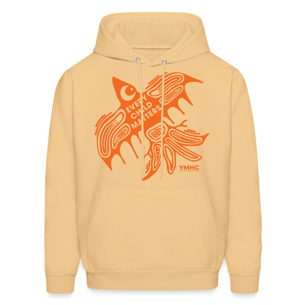 Men's Hoodie - Every Child Matters Orange Bird - light yellow