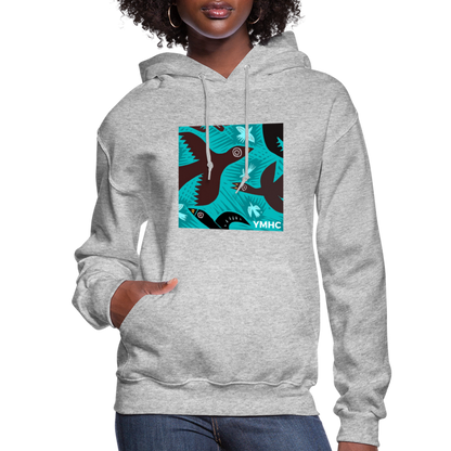 YMHC Birds Women's Hoodie - heather gray