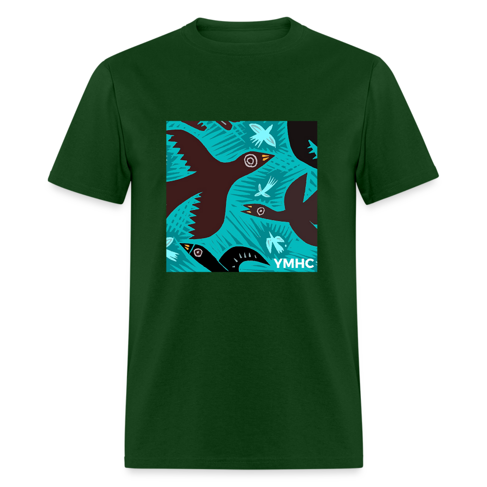 YMHC Birds Unisex Classic T-Shirt - forest green