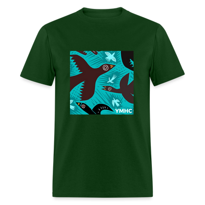 YMHC Birds Unisex Classic T-Shirt - forest green