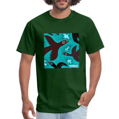 YMHC Birds Unisex Classic T-Shirt - forest green