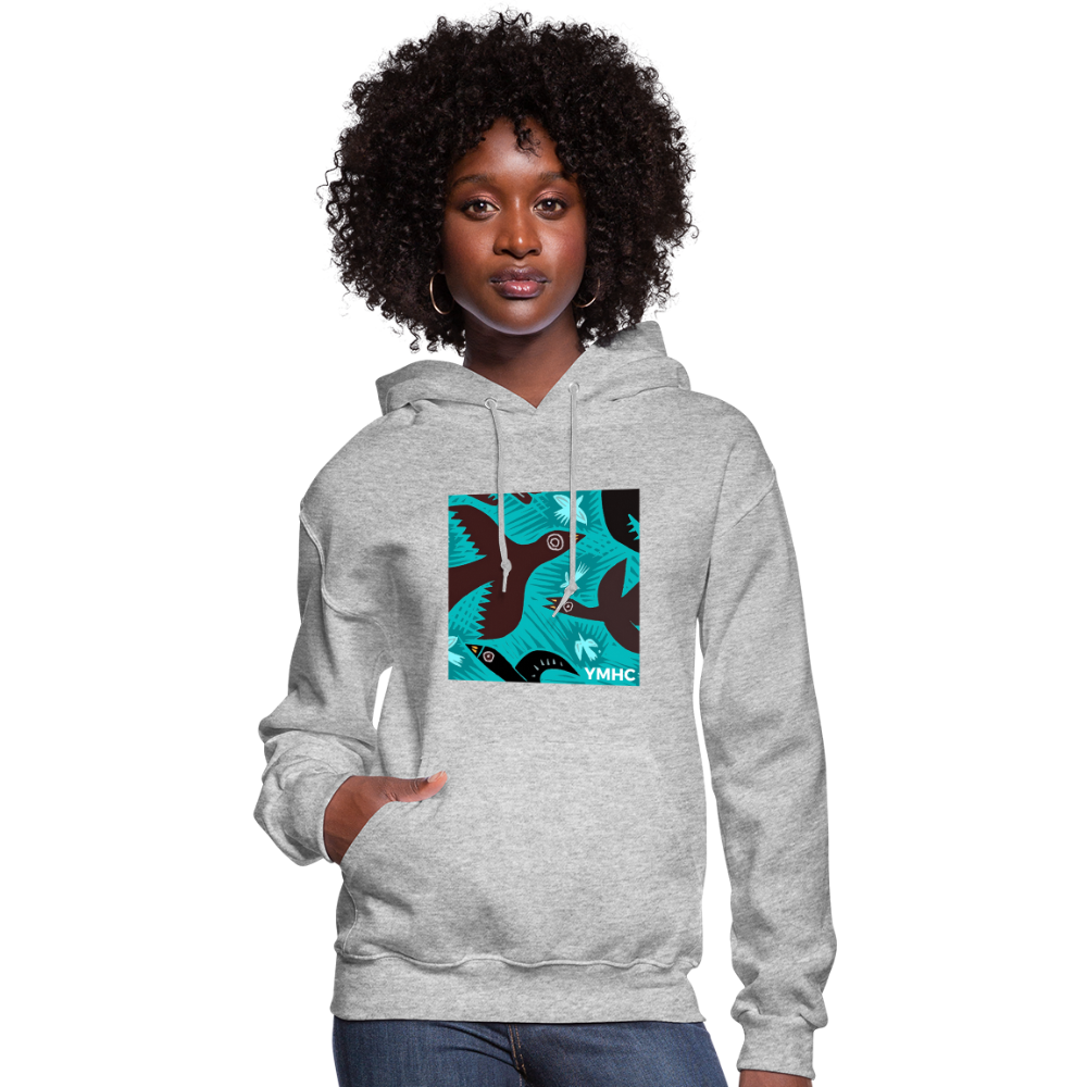 YMHC Birds Women's Hoodie - heather gray