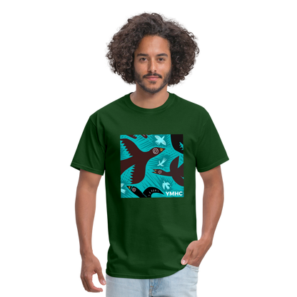 YMHC Birds Unisex Classic T-Shirt - forest green