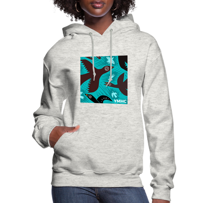 YMHC Birds Women's Hoodie - heather oatmeal