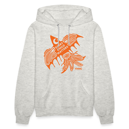 Women's Hoodie - Every Child Matters Orange Bird - heather oatmeal