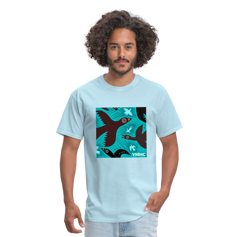 YMHC Birds Unisex Classic T-Shirt - powder blue