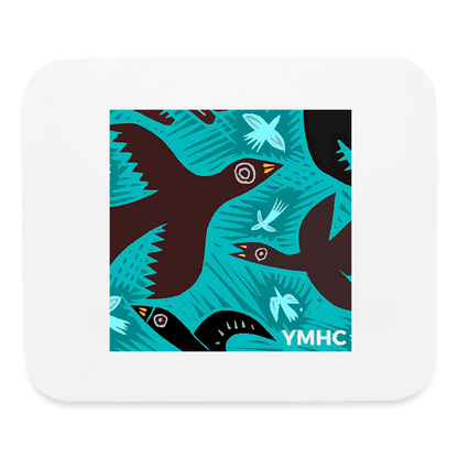 YMHC Birds Mouse pad Horizontal - white