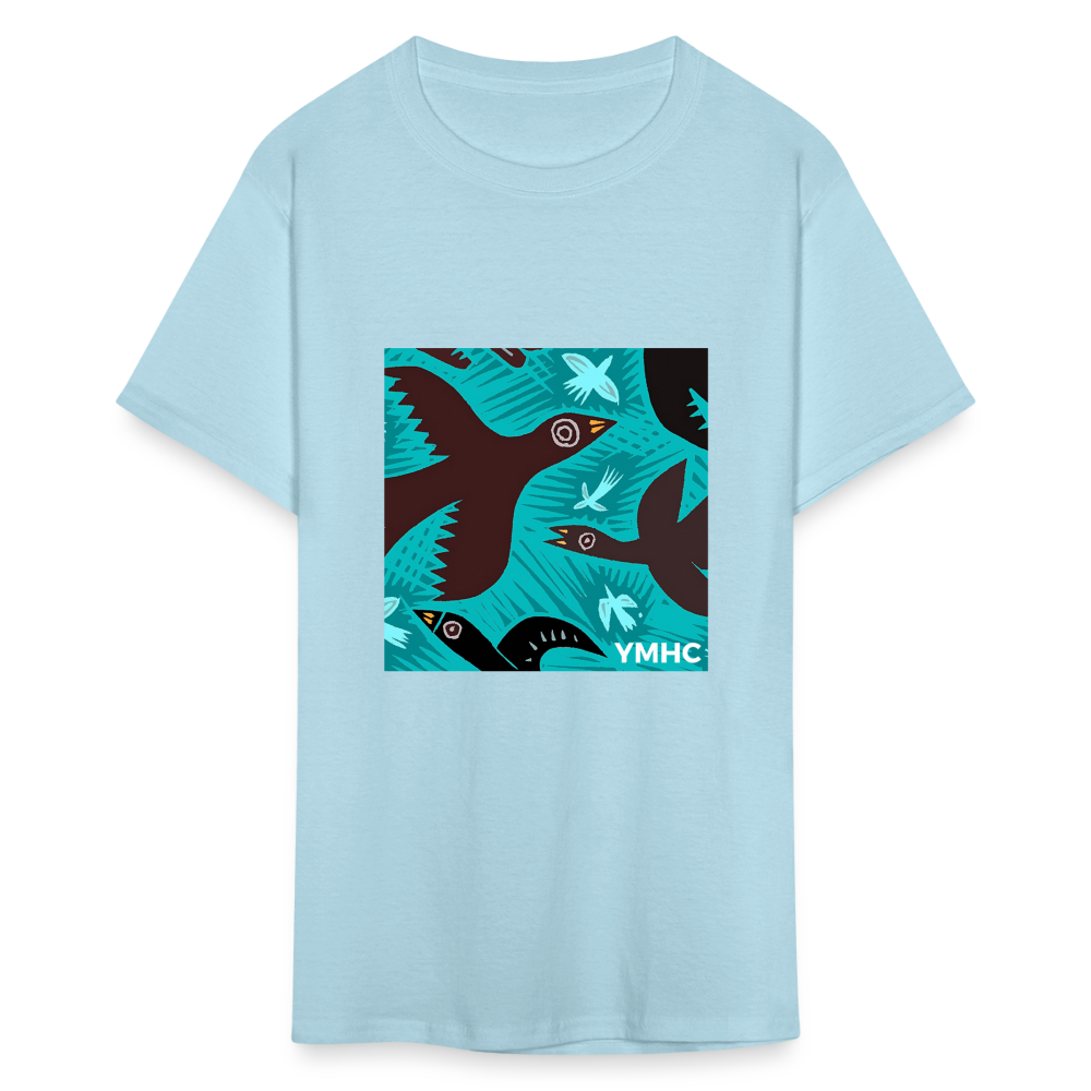 YMHC Birds Unisex Classic T-Shirt - powder blue