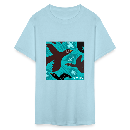 YMHC Birds Unisex Classic T-Shirt - powder blue