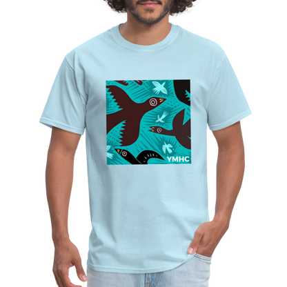 YMHC Birds Unisex Classic T-Shirt - powder blue