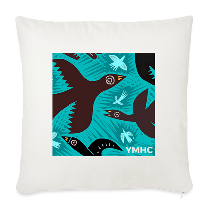 YMHC Birds Throw Pillow Cover 18” x 18” - natural white