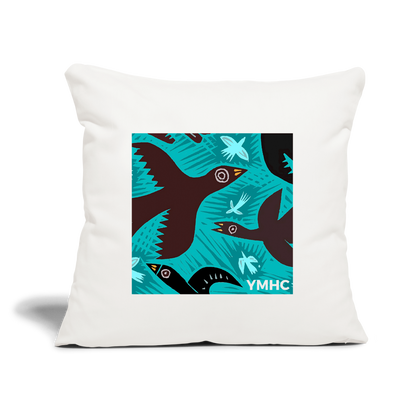 YMHC Birds Throw Pillow Cover 18” x 18” - natural white