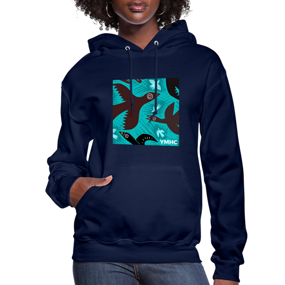 YMHC Birds Women's Hoodie - navy