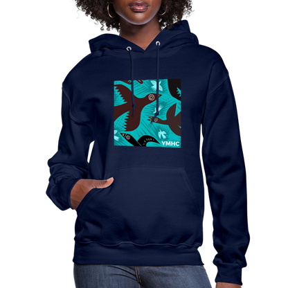 YMHC Birds Women's Hoodie - navy