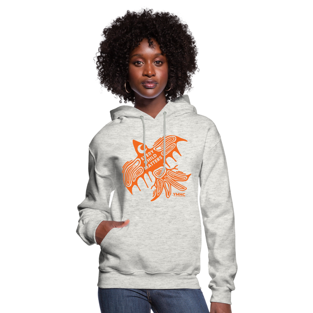 Women's Hoodie - Every Child Matters Orange Bird - heather oatmeal