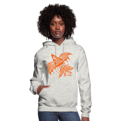 Women's Hoodie - Every Child Matters Orange Bird - heather oatmeal