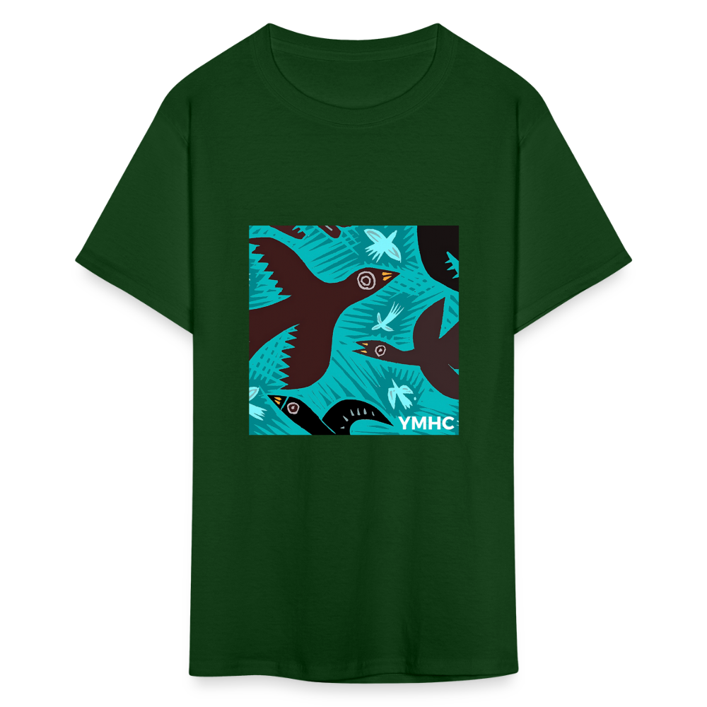 YMHC Birds Unisex Classic T-Shirt - forest green