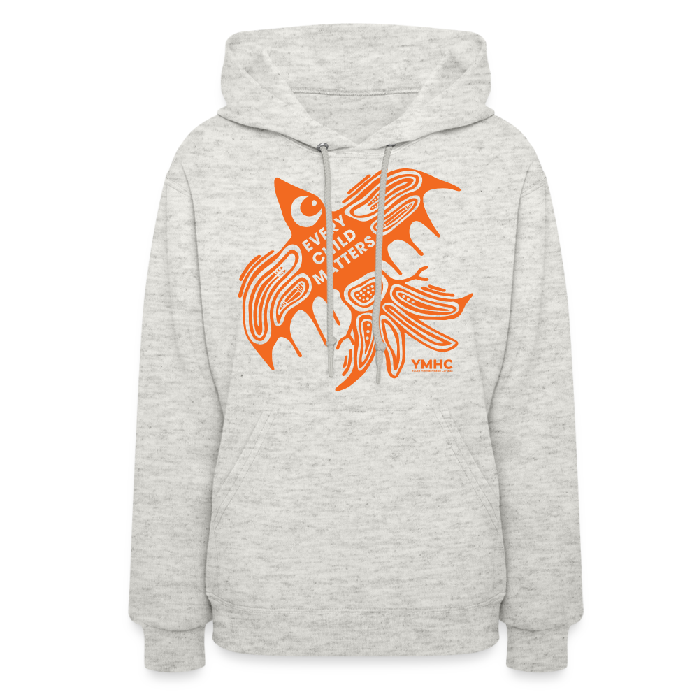 Women's Hoodie - Every Child Matters Orange Bird - heather oatmeal