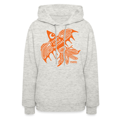 Women's Hoodie - Every Child Matters Orange Bird - heather oatmeal