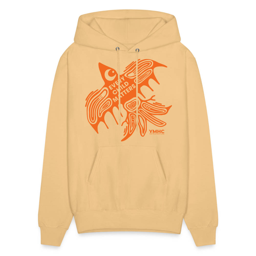 Men's Hoodie - Every Child Matters Orange Bird - light yellow