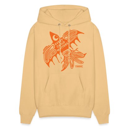 Men's Hoodie - Every Child Matters Orange Bird - light yellow