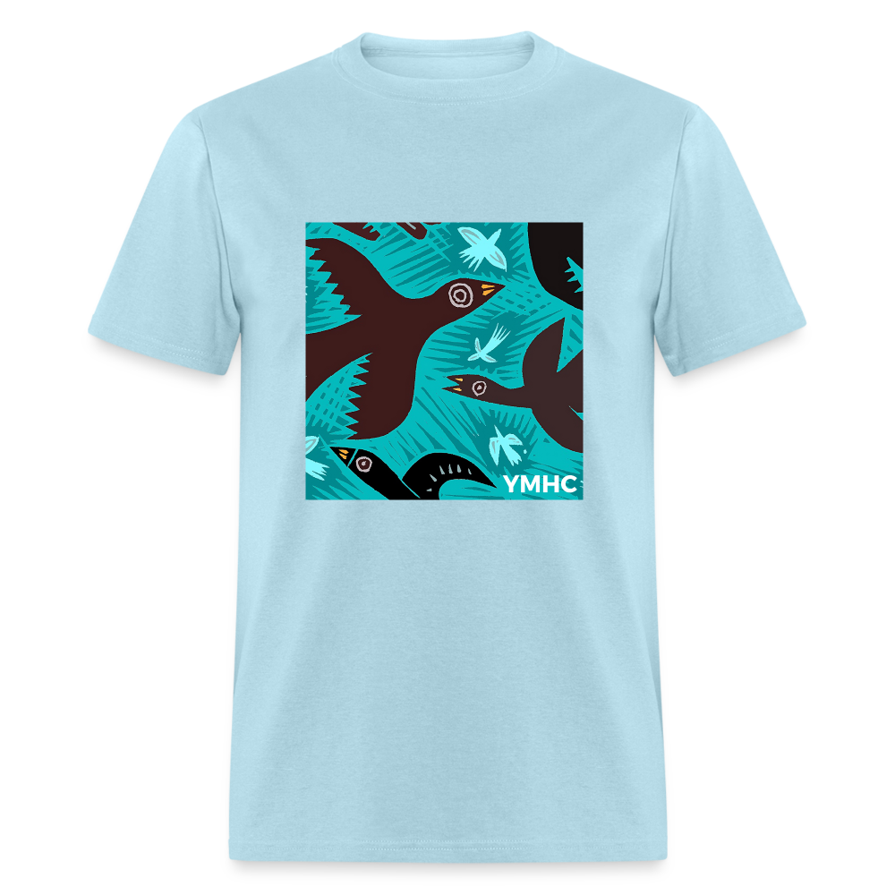 YMHC Birds Unisex Classic T-Shirt - powder blue