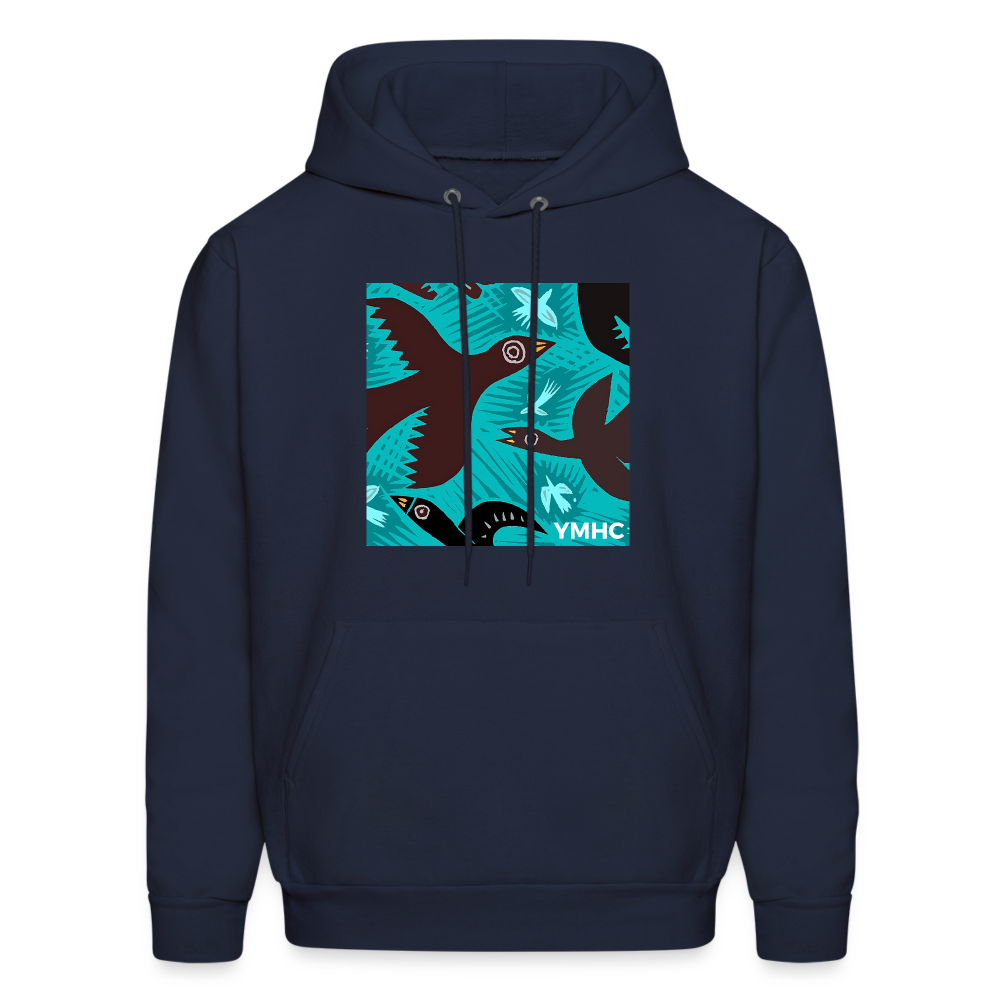 YMHC Birds Men's Hoodie - navy