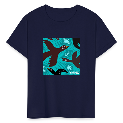 YMHC Birds Kids' T-Shirt - navy