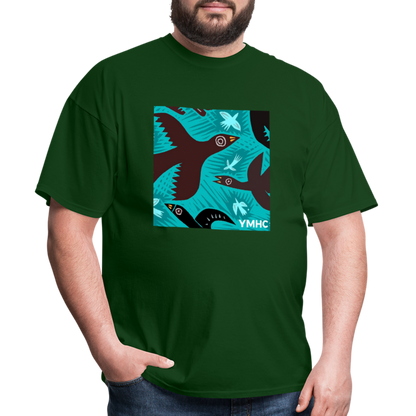 YMHC Birds Unisex Classic T-Shirt - forest green