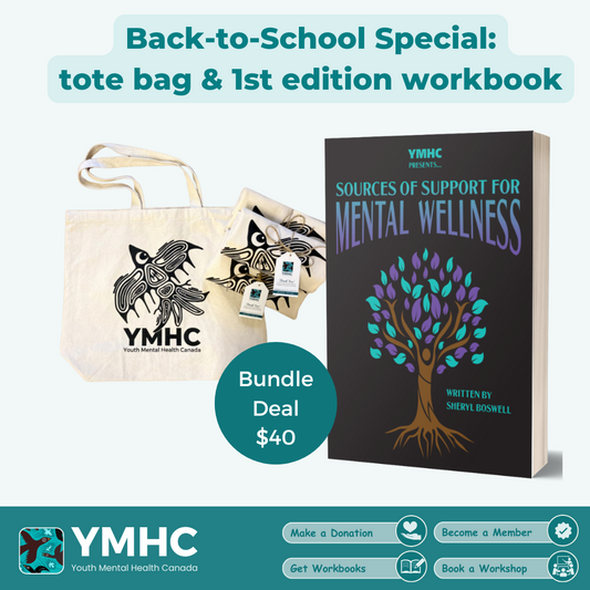 2024 Back-to-School Special: YMHC Tote Bag & Sources of Support for Mental Wellness (1st Edition)