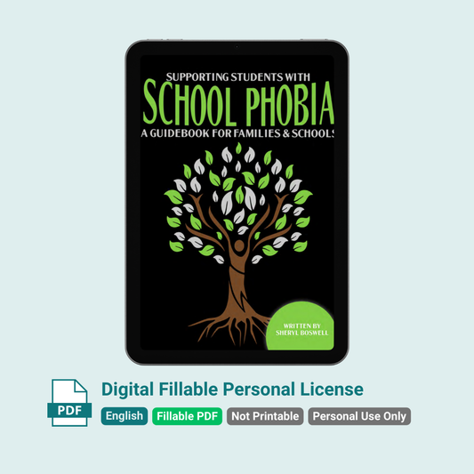 Soutenir les élèves souffrant de phobie scolaire : un guide pour les familles et les écoles (à remplir numériquement) - Licence personnelle